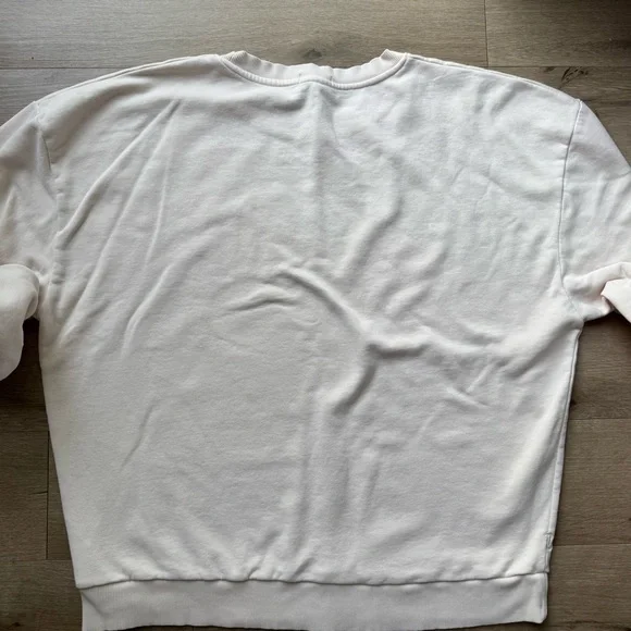 Nuuds Los Angeles Women’s Pullover Crewneck Sweatshirt Cream Off White Size XL - Picture 5 of 9